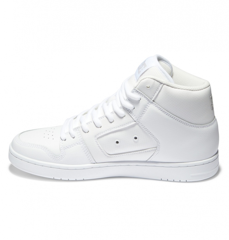 White / White / Battleship DC Shoes Manteca 4 Hi - High-Top Shoes | JEHODB-019